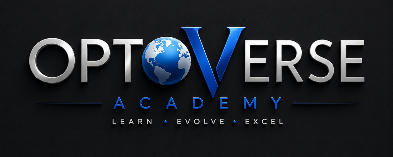 Optoverse Academy — Learn · Evolve · Excel